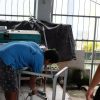 Warga Binaan Rutan Rantau Buat Meja Kursi dari Baja Ringan