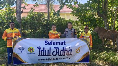 PT BRE Bagikan Hewan Kurban Hasil Binaan CSR