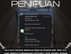 Nama Kapolres Tapin Dicatut Penipu, Polisi Minta Warga Waspada dan Konfirmasi